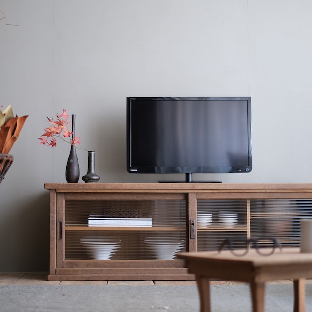 ローキャビネット モールガラス｜古家具,棚類｜古家具・アンティーク