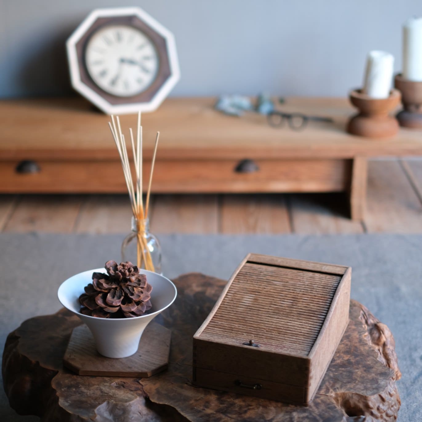 蛇腹扉の収納箱｜古雑貨,その他｜古家具・アンティーク家具 R-select