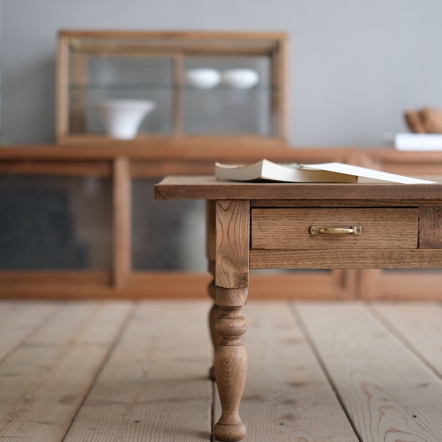 ローテーブル　座卓　ろくろ脚　引き出し付 ローテーブル ろくろ | すべての商品 | R-select