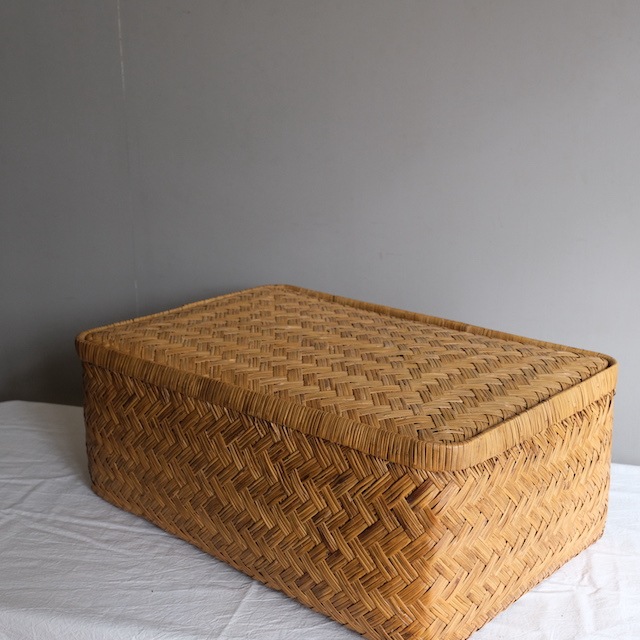 竹行李 （幅60cm）｜古雑貨,籠 バスケット｜古家具・アンティーク