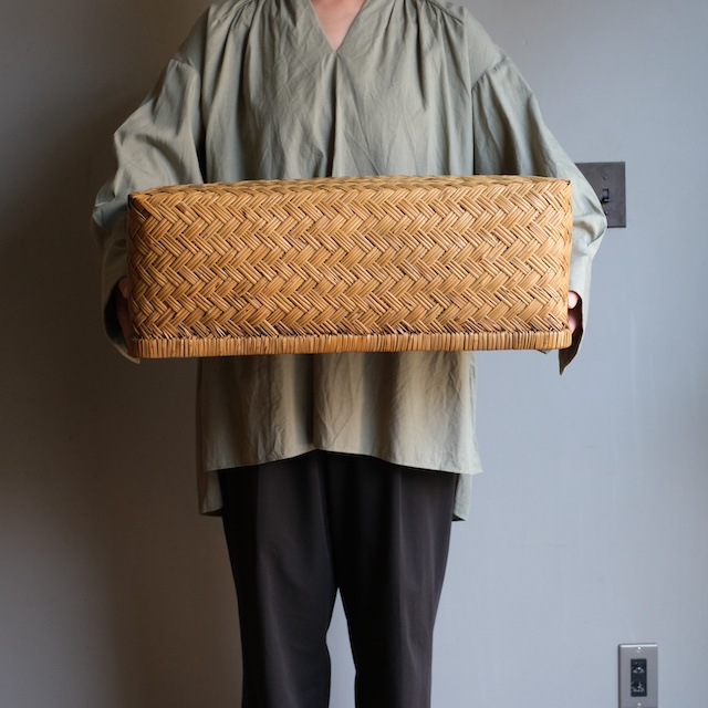 竹行李 （幅56cm）｜古雑貨,籠 バスケット｜古家具・アンティーク