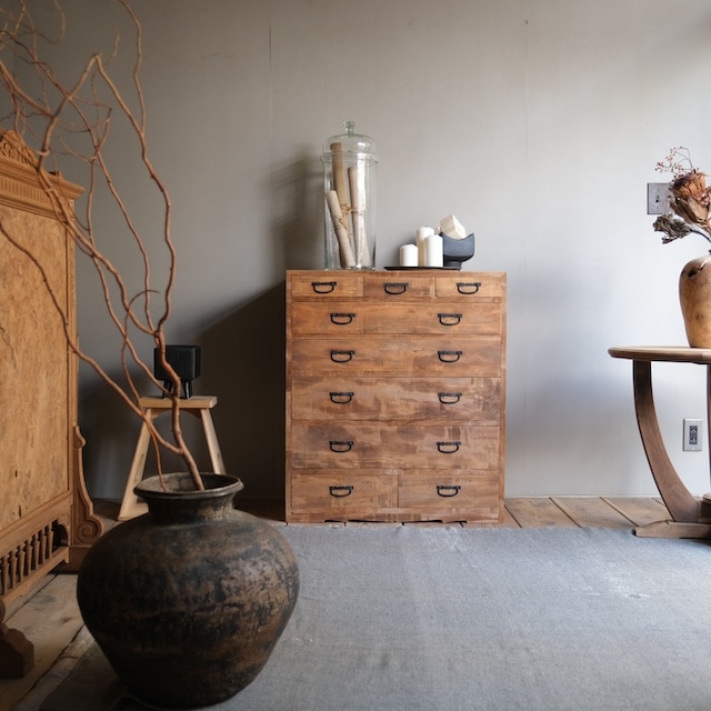 チェスト 9杯｜古家具,引き出し類｜古家具・アンティーク家具 R-select