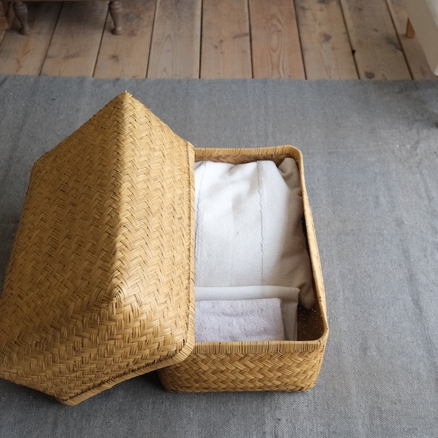 竹行李 （幅60cm）｜古雑貨,籠 バスケット｜古家具・アンティーク
