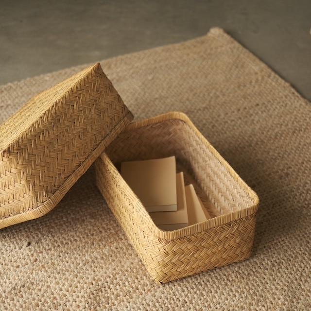 竹行李2個セット 竹行李｜幅42cm | 古雑貨,籠 バスケット | R-select
