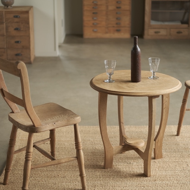 90s ビーチ材 ラウンドテーブル オイルフィニッシュ仕上済 90s ビーチ材 ラウンドテーブル オイルフィニッシュ仕上済