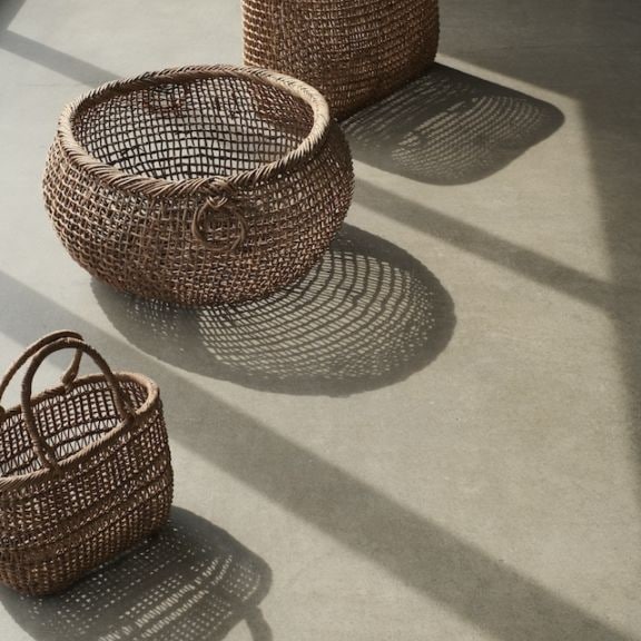 あけびかご丸平籠　こだし編み こだし編みあけびかご – 器・生活道具ー日和