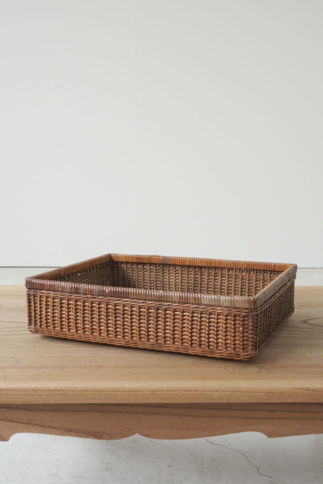 皮籐籠｜唐編み｜古雑貨,籠 バスケット｜古家具・アンティーク家具 R