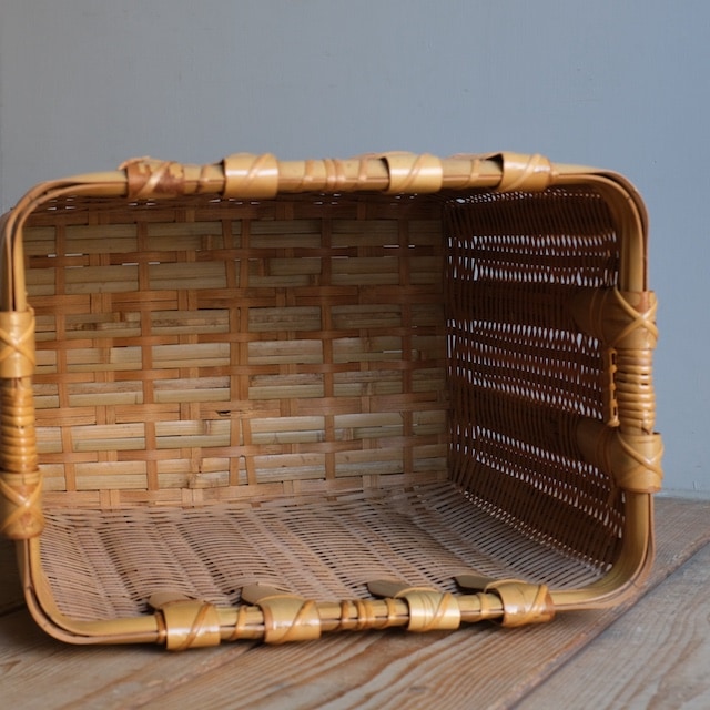 object① 竹籠 楽天市場】スズ竹四ツ目籠(小) : 虎斑竹専門店 竹虎