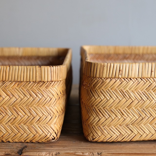 竹行李2個セット 竹行李2個セット 竹行李 2個set