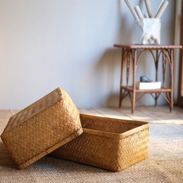 竹行李 （幅56cm）｜古雑貨,籠 バスケット｜古家具・アンティーク