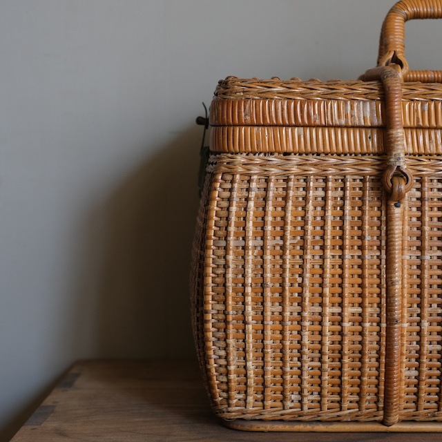 籐の煎茶籠｜古雑貨,籠 バスケット｜古家具・アンティーク家具 R-select