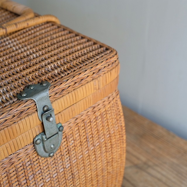 籐の大正バスケット 煎茶籠｜古雑貨,籠 バスケット｜古家具