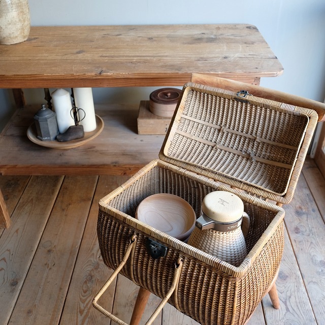 籐の大正バスケット 煎茶籠 | 古雑貨,籠 バスケット | R-select