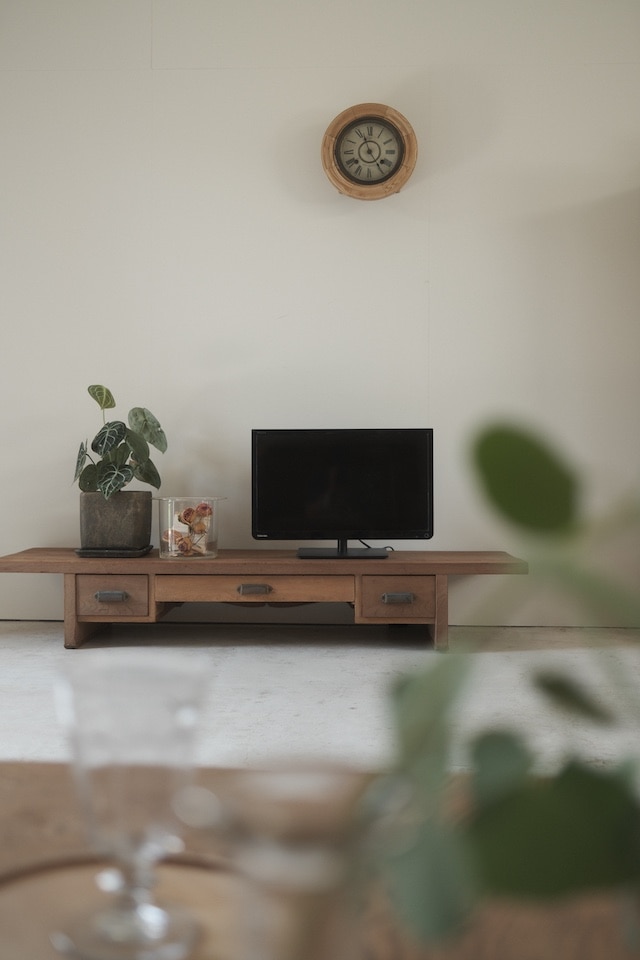 展示台 ローテーブル｜裁ち板・テレビ台・古家具・アンティーク家具