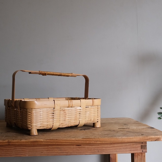 取っ手付き 竹籠 | 古雑貨,籠 バスケット | R-select