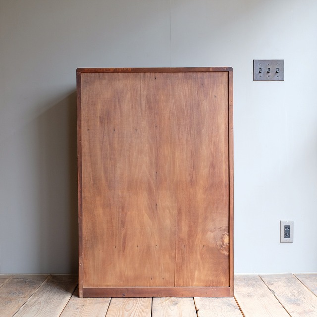 アシンメトリーキャビネット ダイヤガラス｜古家具,棚類｜古家具