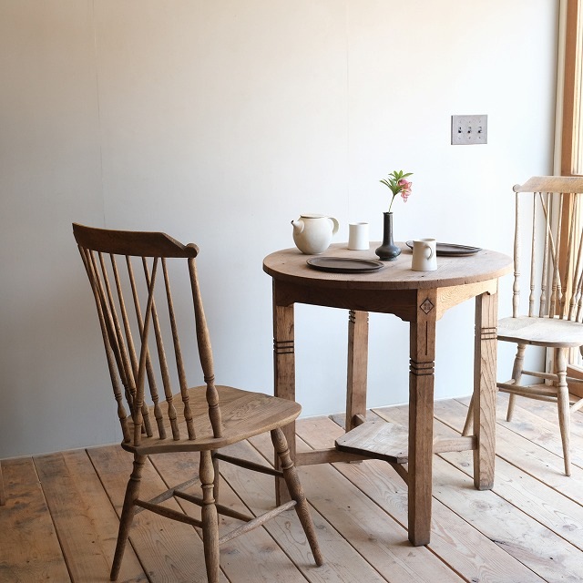 ラウンドテーブル 象嵌細工 | 古家具,机・テーブル | R-select