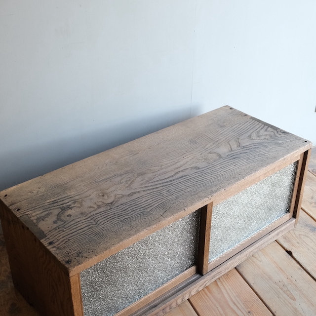 ローキャビネット ダイヤガラス | 古家具,棚類 | R-select