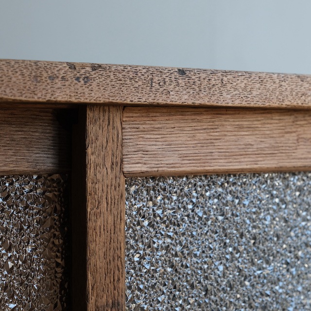 ローキャビネット ダイヤガラス | 古家具,棚類 | R-select