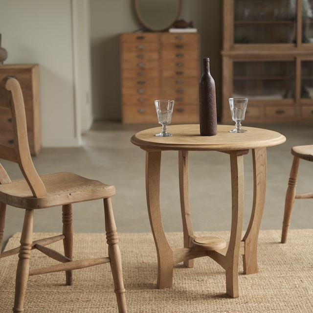 90s ビーチ材 ラウンドテーブル オイルフィニッシュ仕上済 90s ビーチ材 ラウンドテーブル オイルフィニッシュ仕上済