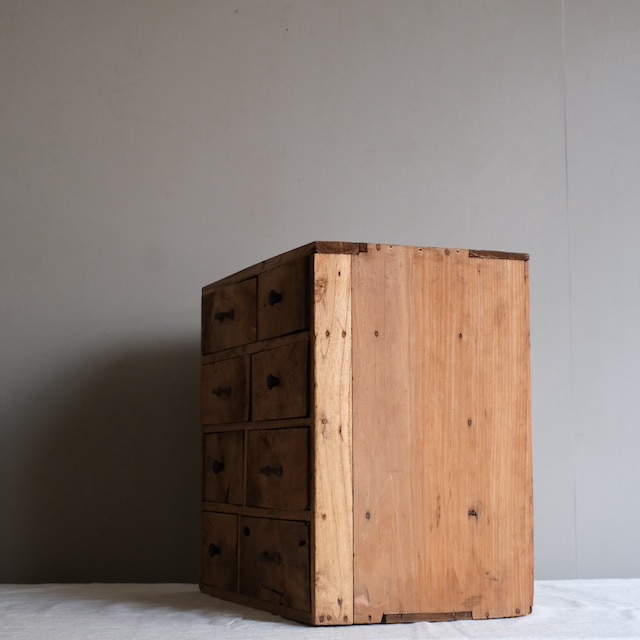 ANTIQUE 引出し棚 8杯 小道具 ANTIQUE 引出し棚 8杯 小道具