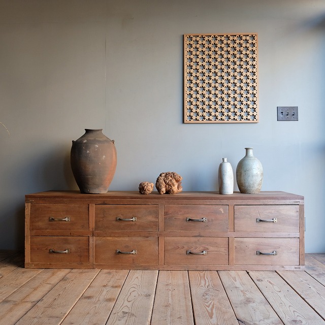 アンティーク引き出し・棚・ローボード・ローチェスト ローボード ローチェスト | 古家具,引き出し類 | R-select