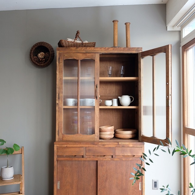 アーチ型扉キャビネット 重ね式食器棚 | 古家具,棚類 | R-select