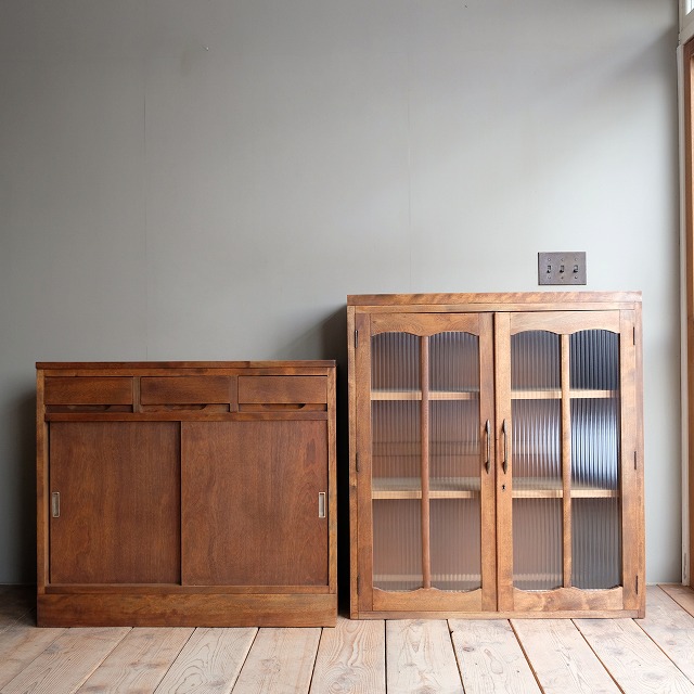 アーチ型扉キャビネット 重ね式食器棚 | 古家具,棚類 | R-select