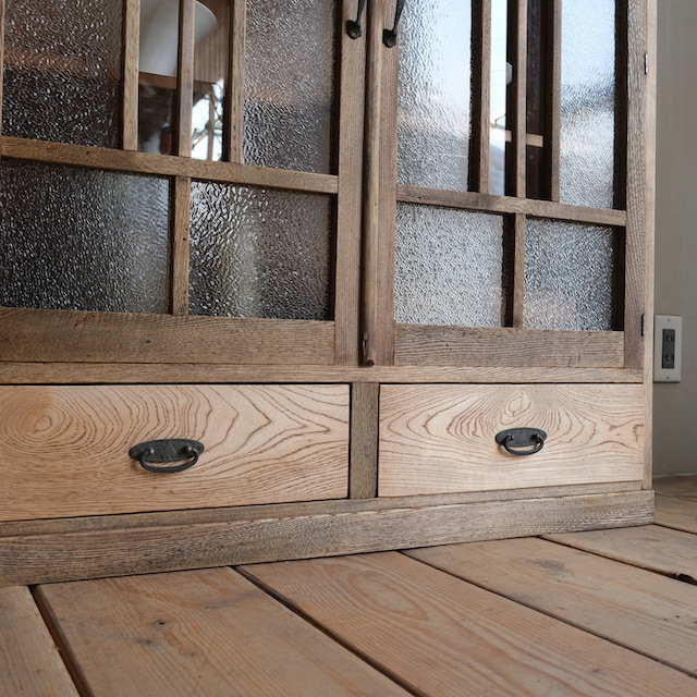 キャビネット ダイヤガラス | 古家具,棚類 | R-select