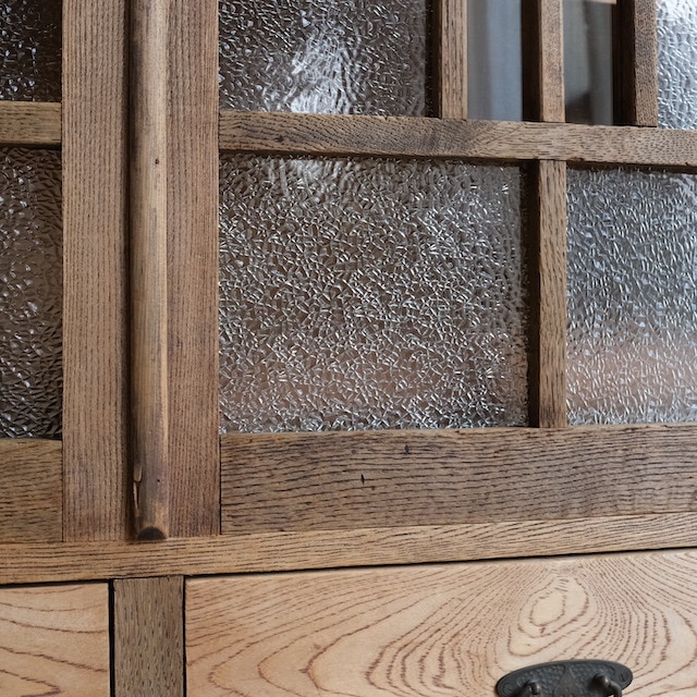 キャビネット ダイヤガラス | 古家具,棚類 | R-select