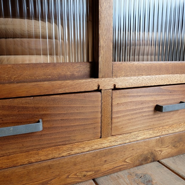 キャビネット モールガラス | 古家具,棚類 | R-select