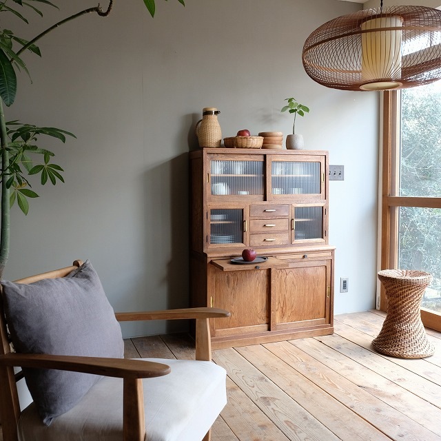 食器棚 モールガラス | 古家具,棚類 | R-select