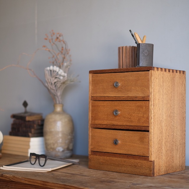 古い木製 3杯 小引き出し 小物入れ 古道具 古家具 小引き出し 3杯 | 古家具,引き出し類 | R-select