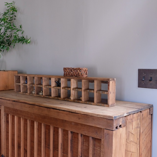 格子棚 金網｜古家具,棚類｜古家具・アンティーク家具 R-select