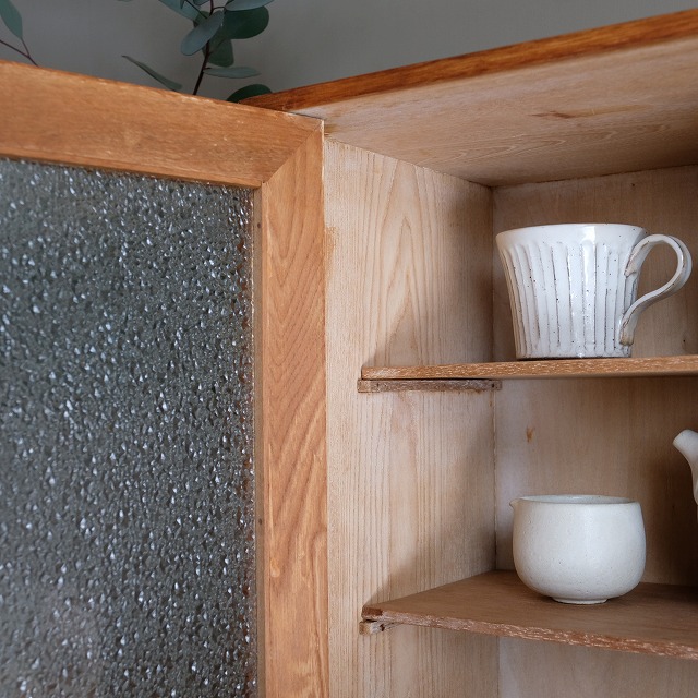 ローキャビネット ダイヤガラス | 古家具,棚類 | R-select