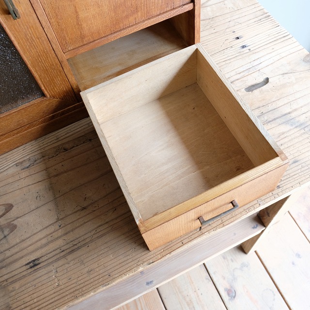 ローキャビネット ダイヤガラス | 古家具,棚類 | R-select