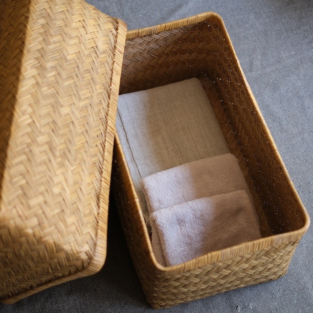 竹行李 （幅56cm）｜古雑貨,籠 バスケット｜古家具・アンティーク