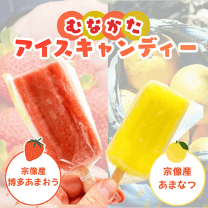 ムナカタアイスキャンデー（博多あまおう＆大島産甘夏セット）×10本