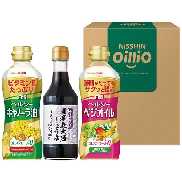 日清オイリオ 日清ヘルシーオイル＆国産丸大豆醤油ギフト TOS-15A
