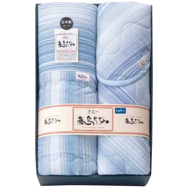 高島ちぢみ サラッと快適 肌布団＆敷パットセット