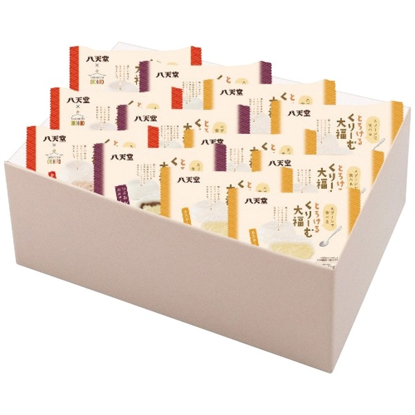 八天堂 とろけるくりーむ大福3種12個詰合せ