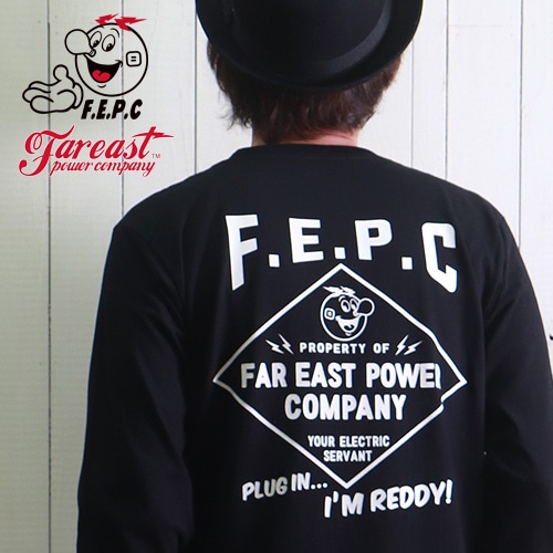ロンT F.E.P.C バックダイヤプリント アメカジ ヘビーロングTシャツ 