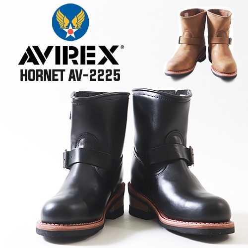 ブーツ AVIREX アヴィレックス HORNET 本革エンジニアブーツ