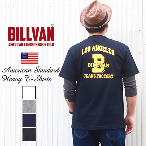 BILLVAN ビルバン L.A JEANS FACTORYバックプリント ヘビーTシャツ 