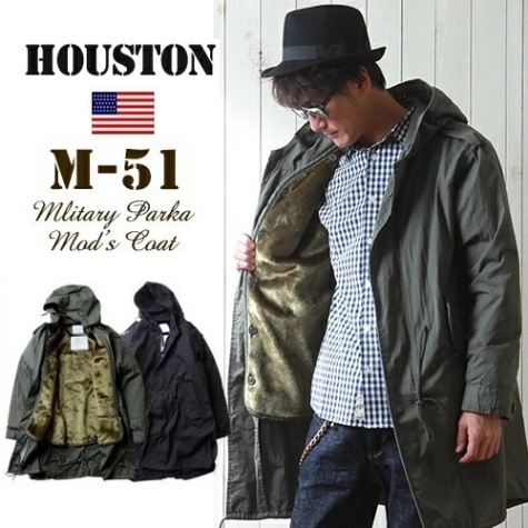 HOUSTON M-51 踊る大捜査線 青島コート TM2ver HOUSTON ヒューストン M-51PARKA 踊る大捜査線 青島コート S