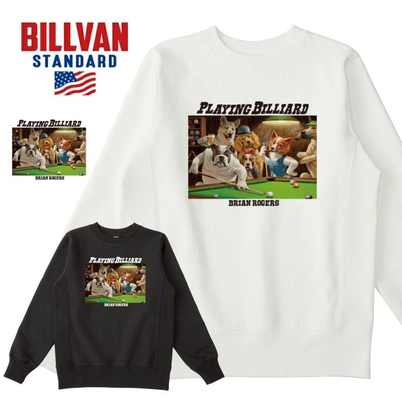 ��SALE�ۡ���ʪ���ꥢ��󥹡�BILLVAN ��С����������� PLAYING BILLIARD DOG �إӡ��������å� �ӥ�Х� ���ᥫ��