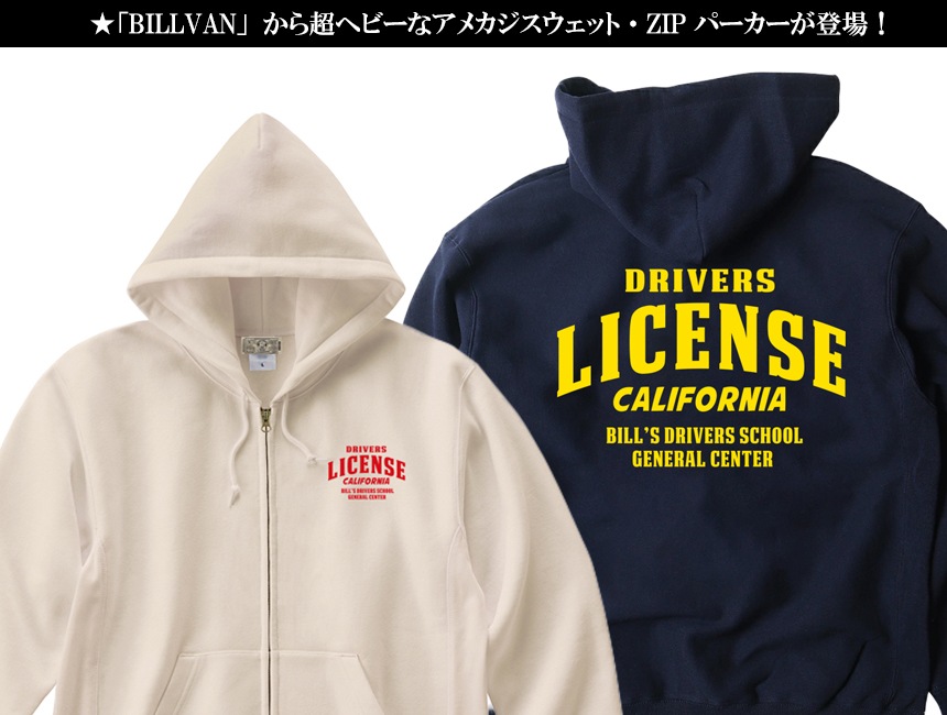 BILLVAN DRIVERS LICENSE ΢���ӥإӡ��������å� ZIP�ѡ����� �ӥ�Х� ���ᥫ��