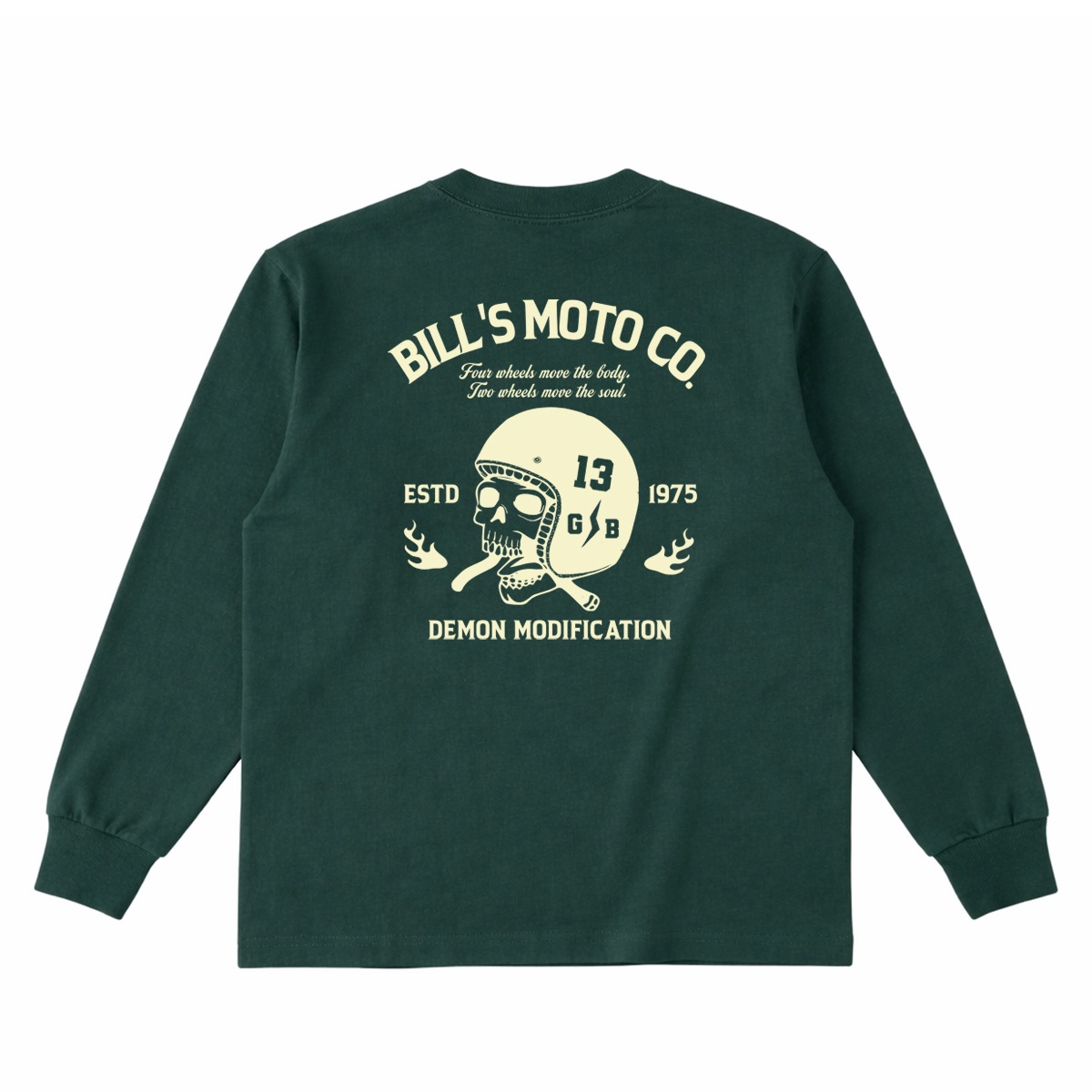 BILLVAN Ķ�إӡ����������� BILL��S MOTO ������إ��å� USA���åȥ� ����T����� ���ᥫ��