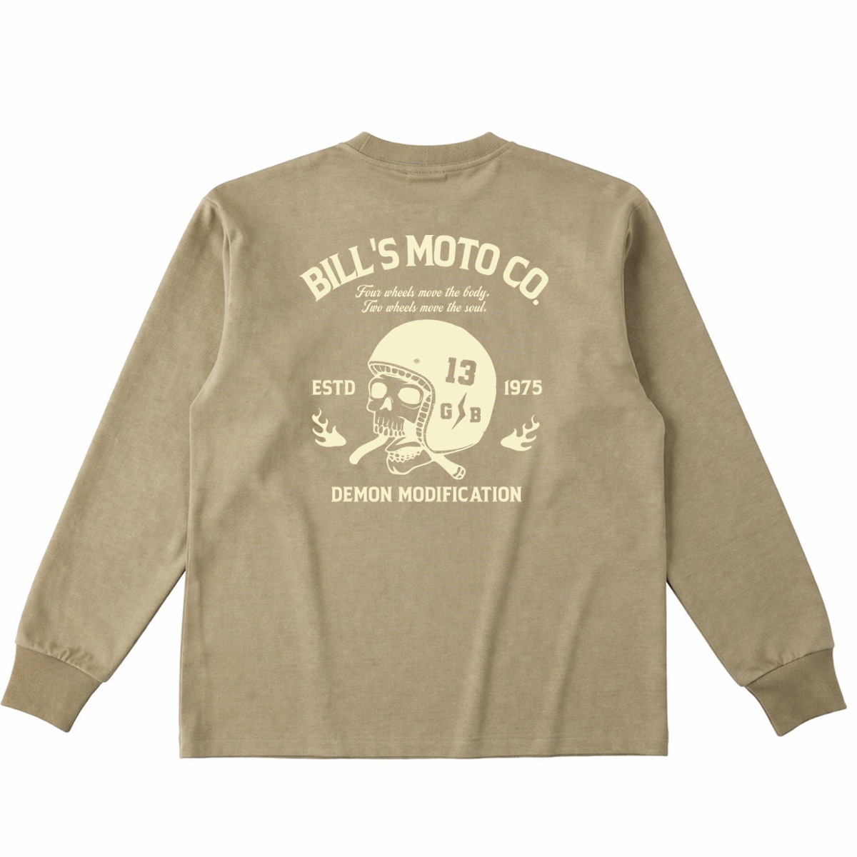BILLVAN Ķ�إӡ����������� BILL��S MOTO ������إ��å� USA���åȥ� ����T����� ���ᥫ��