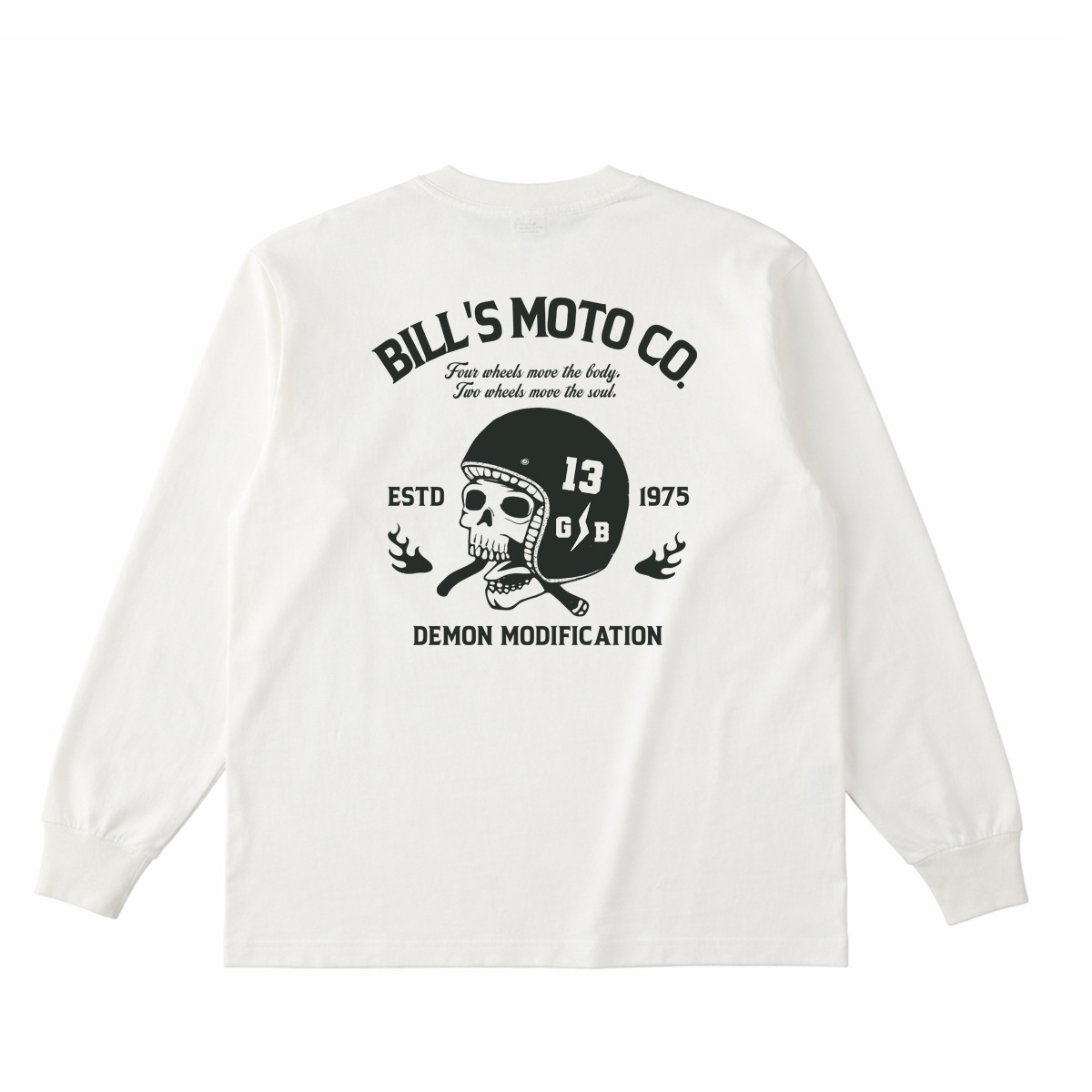 BILLVAN Ķ�إӡ����������� BILL��S MOTO ������إ��å� USA���åȥ� ����T����� ���ᥫ��